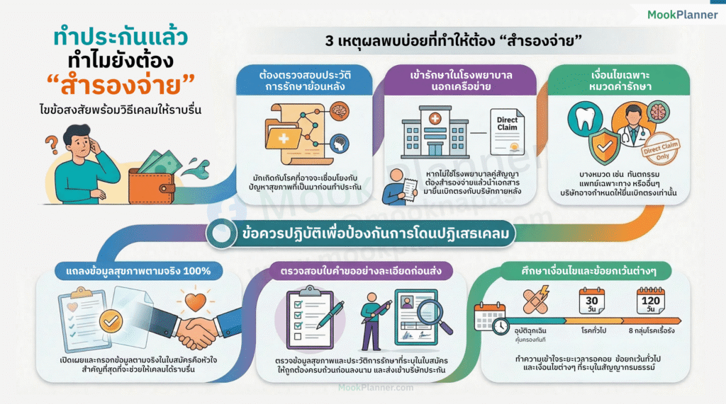 ทำประกันแล้วทำไมยังต้องสำรองจ่าย